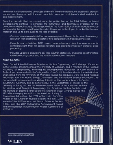 Radiation Detection and Measurement 4th edition