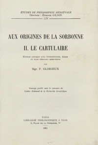 Aux origines de la Sorbonne
