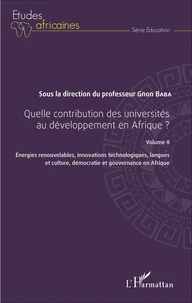 Quelle contribution des universités au développement en Afrique ?