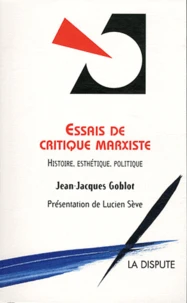 Essais de critique marxiste