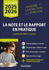 La note et le rapport en pratique - 2025-2026