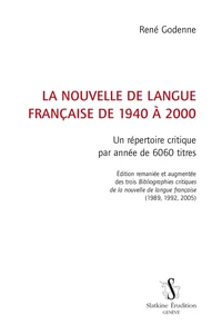Nouvelle de langue française 1940-2000