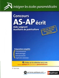 Concours d'entrée Aide-soignant Auxiliaire de puériculture