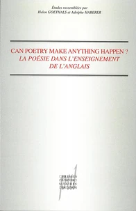 Can poetry make anything happen ?