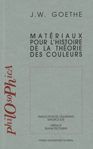Matériaux pour l'histoire de la théorie des couleurs