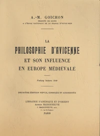La philosophie d'Avicenne et son influence en Europe médiévale