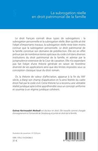 La subrogation réelle en droit patrimonial de la famille