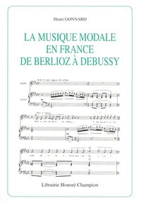 La musique modale en France de Berlioz à Debussy
