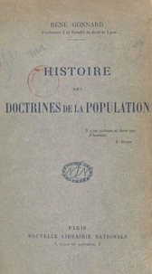 Histoire des doctrines de la population