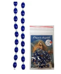 Chapelet indécrochable perle bleue