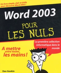 Word 2003 pour les nuls