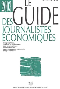 Le guide des journalistes économiques