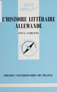 L'histoire littéraire allemande