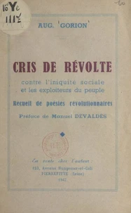 Cris de révolte contre l'iniquité sociale et les exploiteurs du peuple