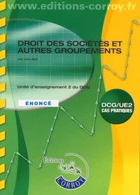 Droit des sociétés et autres groupements DCG 2