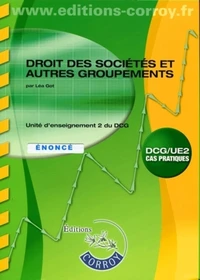 Droit des sociétés et autres groupements UE 2 du DCG