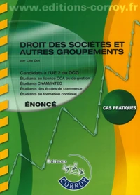Droit des sociétés et autres groupements UE 2 du DCG