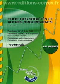 Droit des sociétés et autres groupements UE 2 du DCG