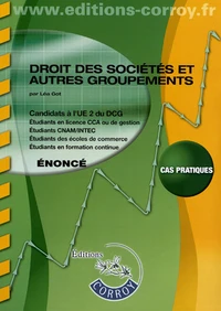 Droit des sociétés et autres groupements UE 2 du DCG
