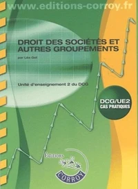 Droit des sociétés et autres groupements UE2 du DCG