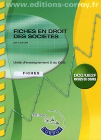 Fiches en droit des sociétés DCG 2