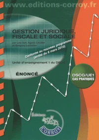 Gestion juridique, fiscale et sociale UE 1 du DSCG