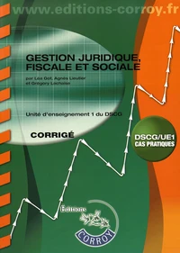 Gestion juridique, fiscale et sociale UE 1 du DSCG