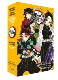 Coffret en 2 volumes : Demon slayer tome 15 et Demon slayer roman tome 6, L'assaut de la forteresse infinie ! Le chapitre des sentiments de Shinobu