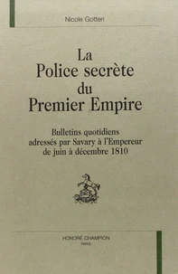La police secrète du Premier Empire
