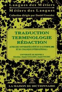 Traduction Terminologie Rédaction
