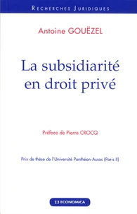 La subsidiarité en droit privé