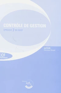 Contrôle de gestion DECF Epreuve 7 du DESCF