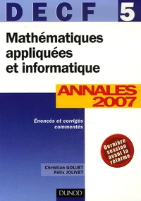 Mathématiques appliquées et informatique DECF 5