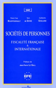Societes De Personnes. Fiscalite Francaise Et Internationale