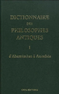 Dictionnaire des philosophes antiques