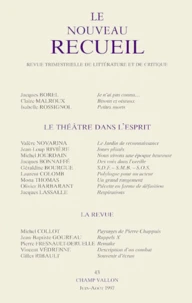 Le Nouveau Recueil N°43 Juin-Aout 1997 : Le Theatre Dans L'Esprit