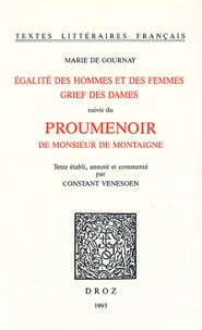 L'Egalité des hommes et des femmes ; Grief des Dames