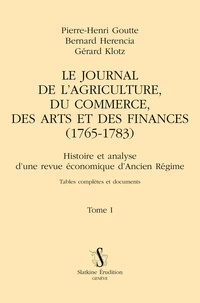 Le Journal de l'agriculture, du commerce, des arts et des finances (1765-1783)