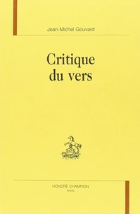 Critique du vers