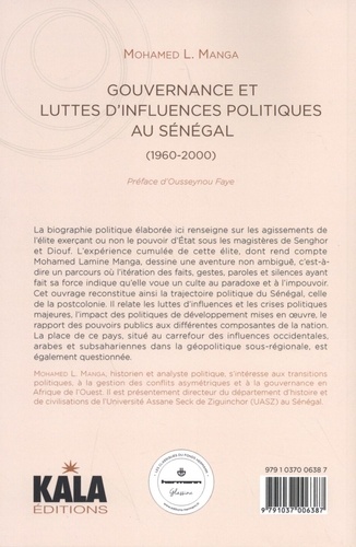 Gouvernance et luttes d'influences politiques au Sénégal (1960-2000) - Occasion