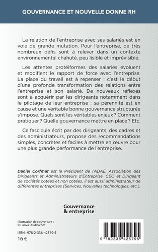 Gouvernance et nouvelle donne RH. Pour le développement pérenne et la performance durable de l'entreprise