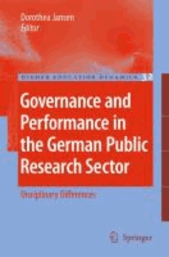 Dorothea Jansen - Governance and Performance in the German Public Research Sector.
