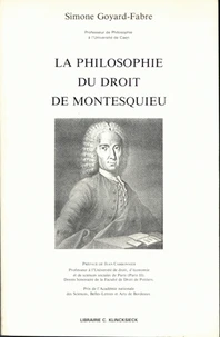 La philosophie du droit de Montesquieu