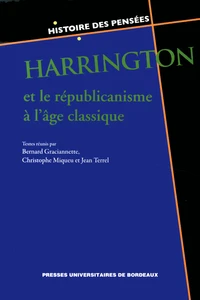 Harrington et le républicanisme à l'âge classique