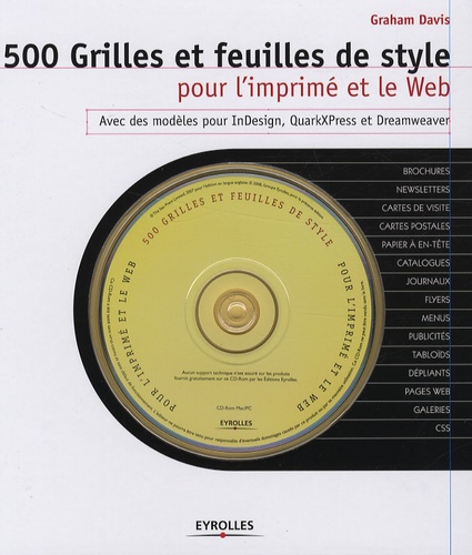 Graham Davis - 500 Grilles et feuilles de style pour l'imprimé et le Web. 1 Cédérom