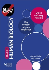 Graham Moffat et Billy Dickson - Need to Know: Higher Human Biology.