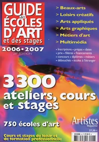 Guides des écoles d'art et des stages