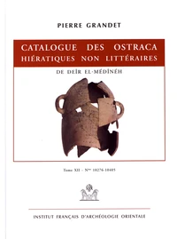 Catalogue des ostraca hiératiques non littéraires de Deîr el-Médînéh