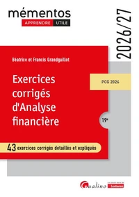 Exercices corrigés d'Analyse financière