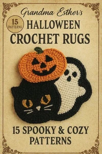 Grandma Esther’s Halloween Crochet Rugs